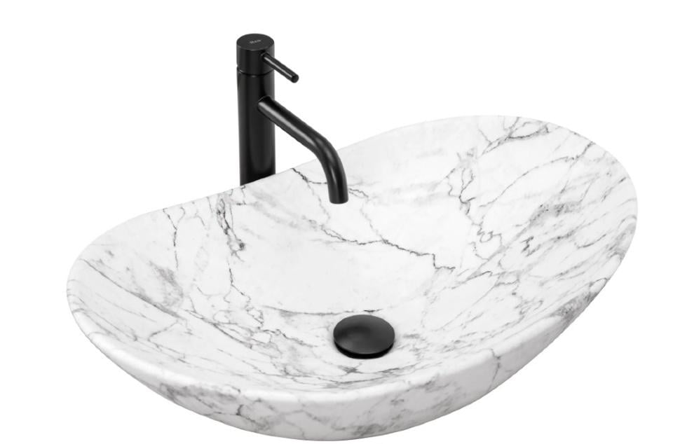 Умивальник Rea Royal 36x60,5 см Staturio marble mat (REA-U8010)