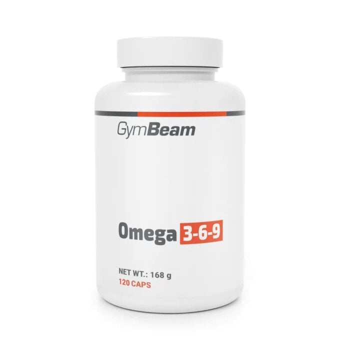 Омега 3-6-9 з лляною олією з вітаміном E GymBeam Omega 3-6-9 120 капс.