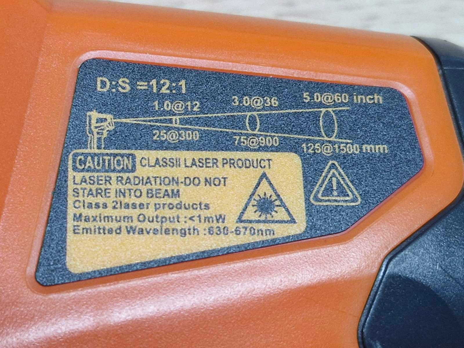 Термометр безконтактний цифровий NJTY від -50 до +600°C з лазерним покажчиком пошуком максимальної температури NJTY T600А 2 батареї (99047770) - фото 5 Термометр безконтактний цифровий NJTY від -50 до +600°C з лазерним покажчиком пошуком максимальної температури NJTY T600А 2 батареї (99047770) - фото 5