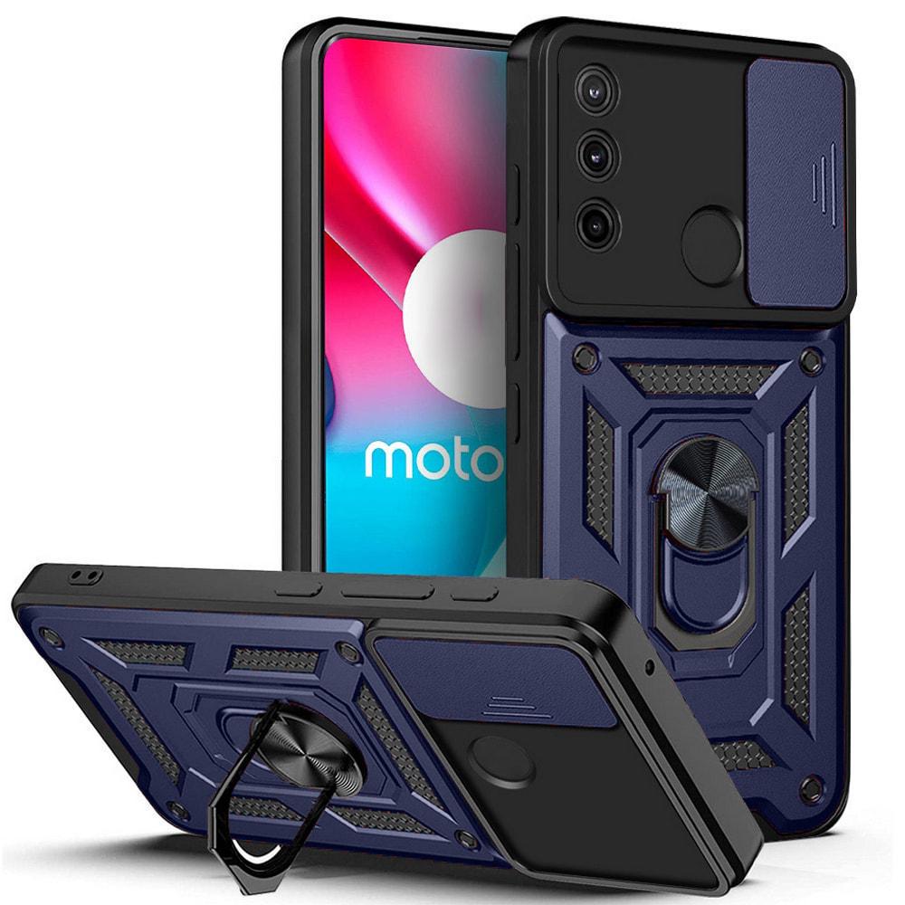 Чехол с защитой камеры 3DGuard Motorola E7i Power Blue (32452-28)