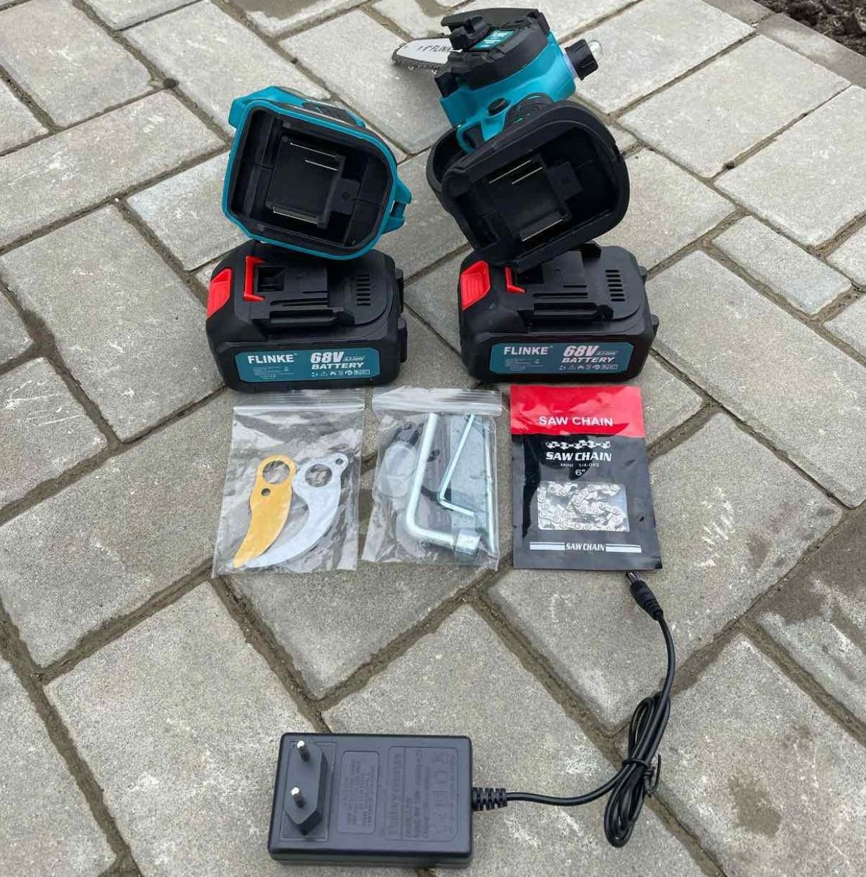 Секатор с аккумуляторной пилой Flinke/2 аккумуляторы 4 А/ч в кейсе (0061) - фото 7