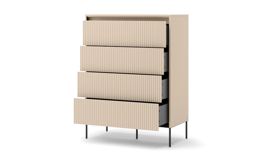 Комод высокий 4ш Trend TS-04 с подсветкой Бежевый - фото 3 Комод высокий 4ш Trend TS-04 с подсветкой Бежевый - фото 3