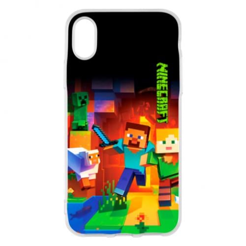 Чехол для iPhone X/Xs Майнкрафт (9993089-46-160754)