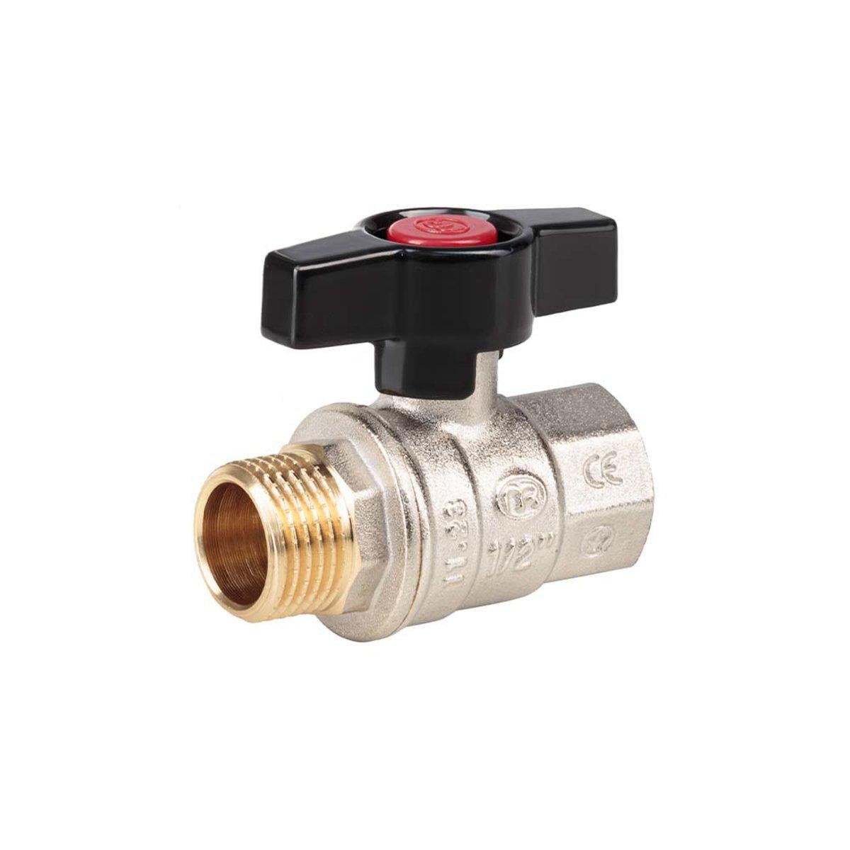 Кран шаровой MAREK 1/2" ВЗ латунь Хром (PUD-MV01)