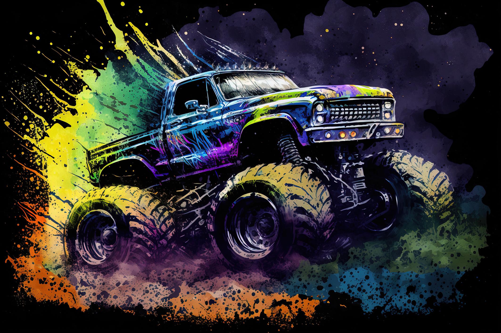 Фотообои флизелиновые Upstream Монстр-трак 153х230 см (S5CAR-020/3)