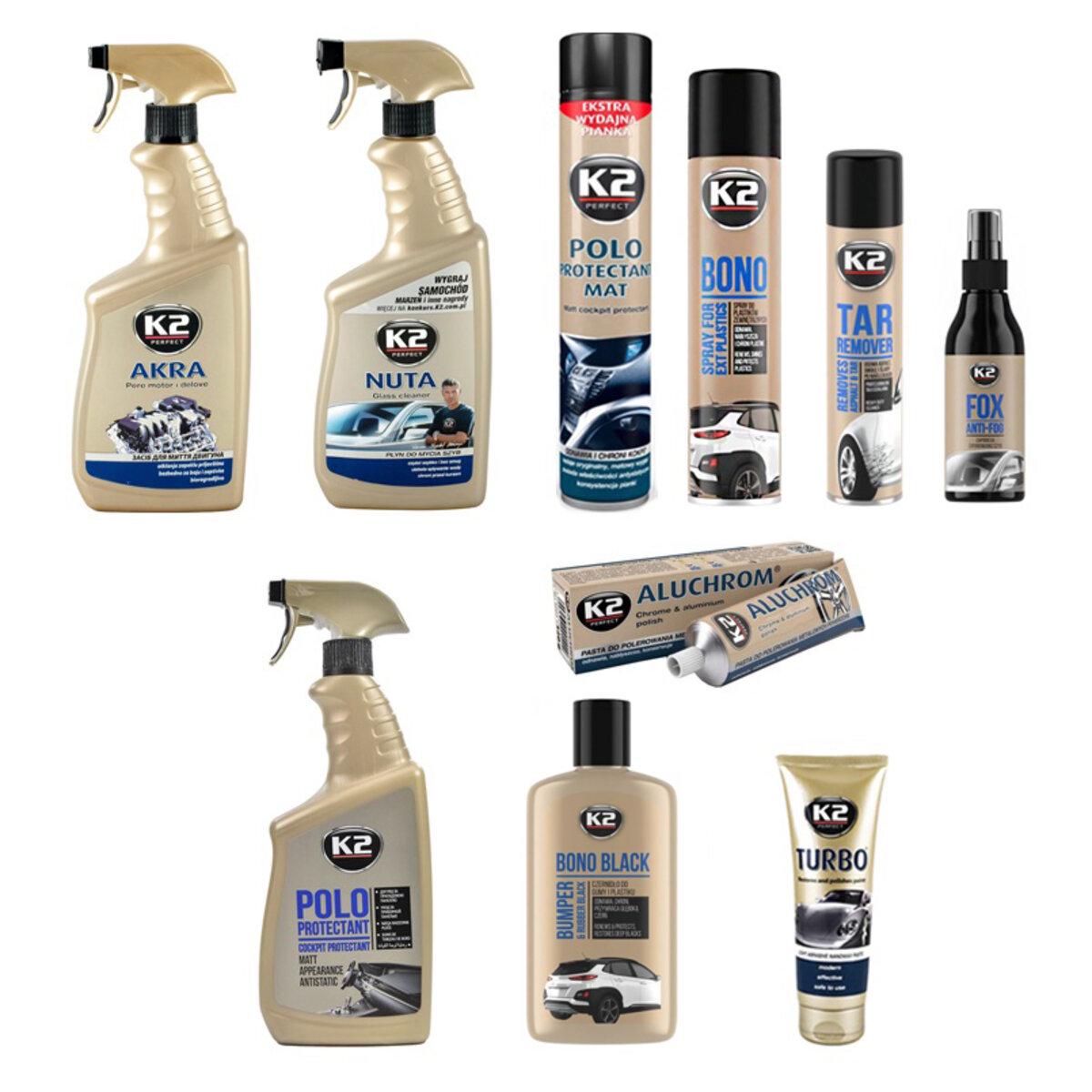 Професійний набір для догляду за авто 10 од. K2