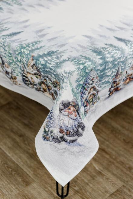 Скатерть гобеленовая Прованс Сказочные гномы 95х100 см (42292)