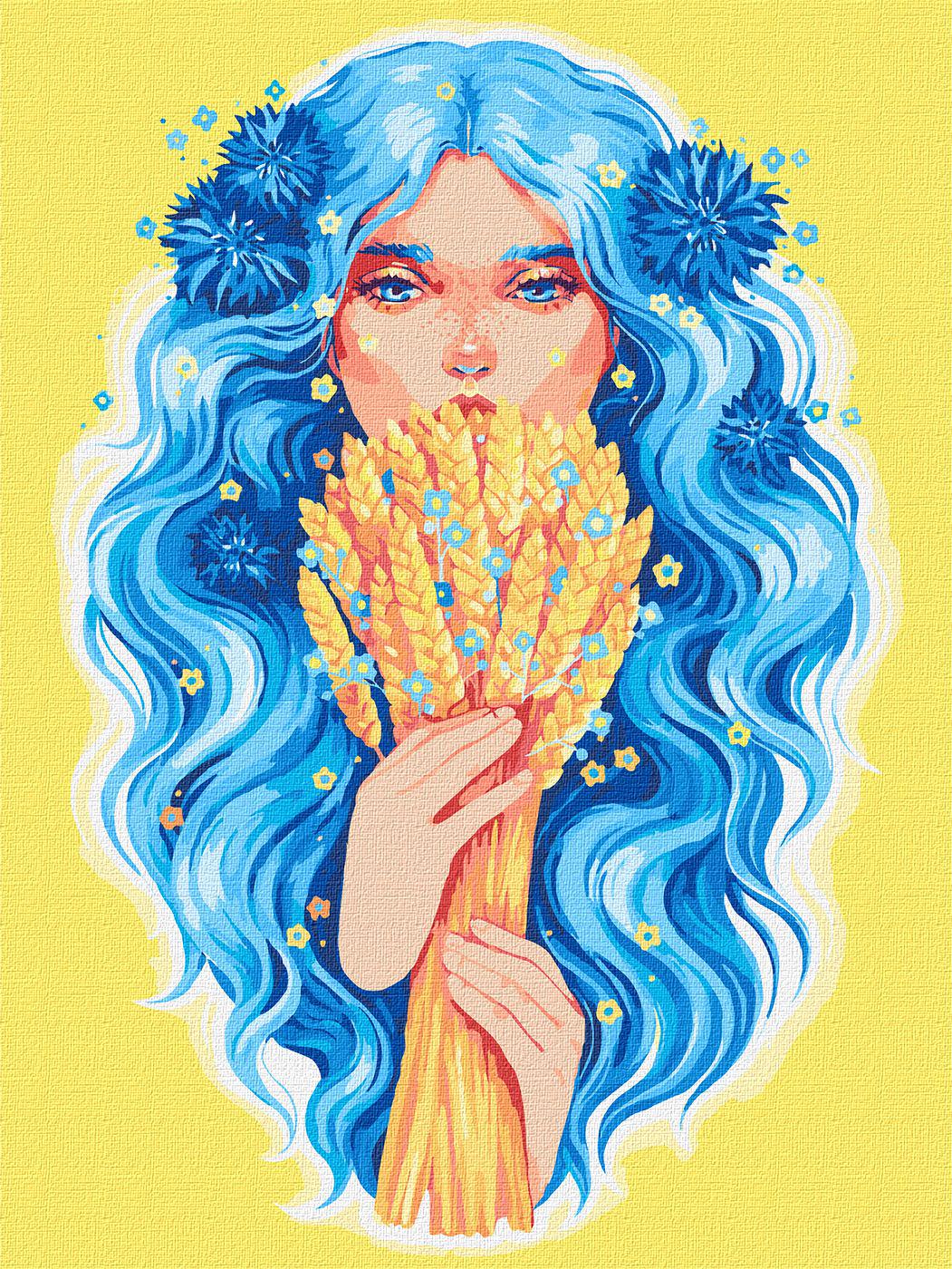 Картина по номерам Идейка Золото Украины 30х40 см (KHO8309)