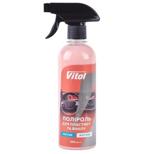 Полироль для пластика и винила Vitol Персик матовая 150 мл (26037958)