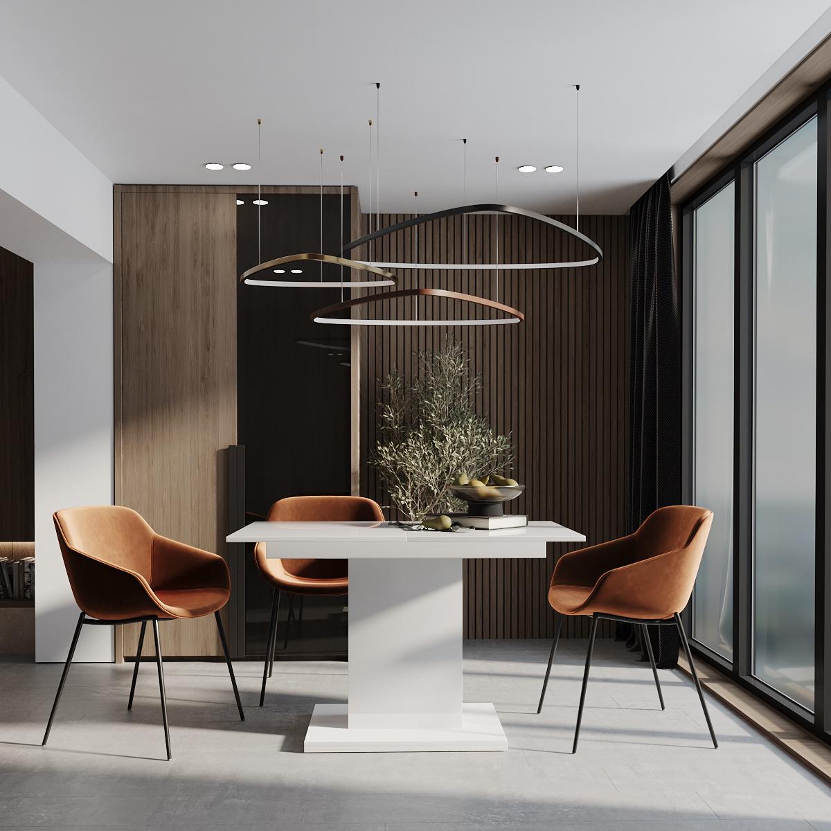 Обеденный стол-трансформер Boston M 1200х690х750 мм Белый бриллиант/Белый МДФ (GATB12011617000) - фото 4 Обеденный стол-трансформер Boston M 1200х690х750 мм Белый бриллиант/Белый МДФ (GATB12011617000) - фото 4