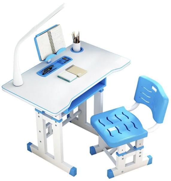 Парта та стілець для дітей з регульованою висотою Блакитний (2104618701) - фото 1