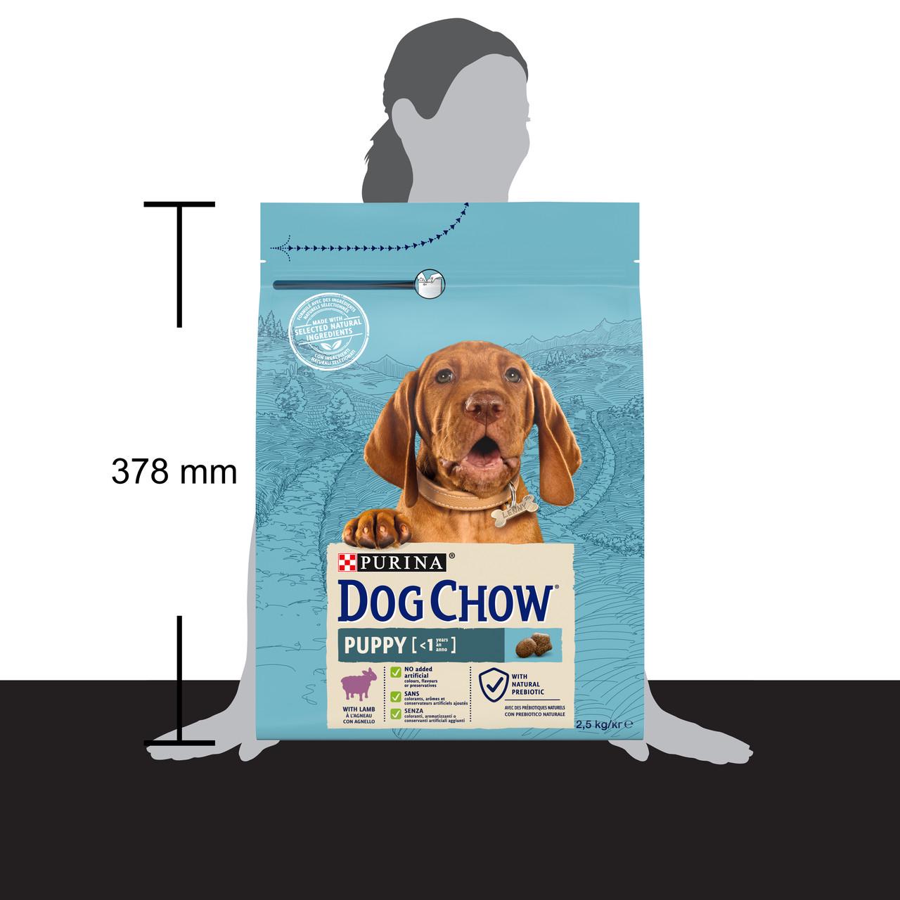 Сухий корм Dog Chow Puppy Lamb для цуценят з ягням 2,5 кг (7613034488657) - фото 5