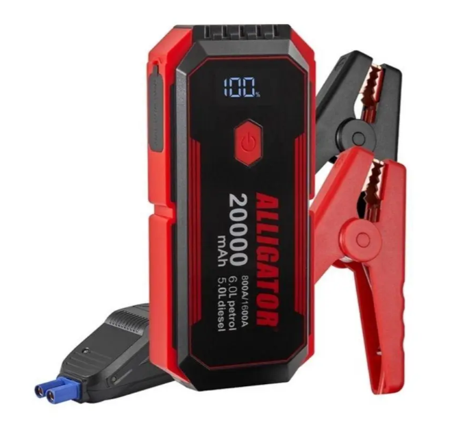 Пусковий пристрій Alligator Jump Starter JS843 12В 800-1600A 20000 mAh Червоний (29286689)
