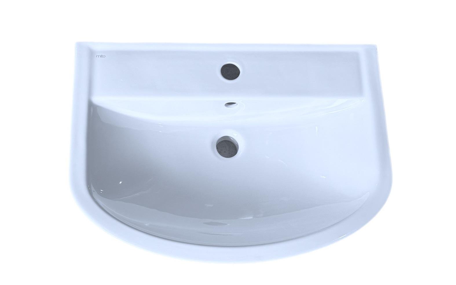 Тумба с умывальником Артеко с ящиком 60 см Белый (25365183) - фото 5