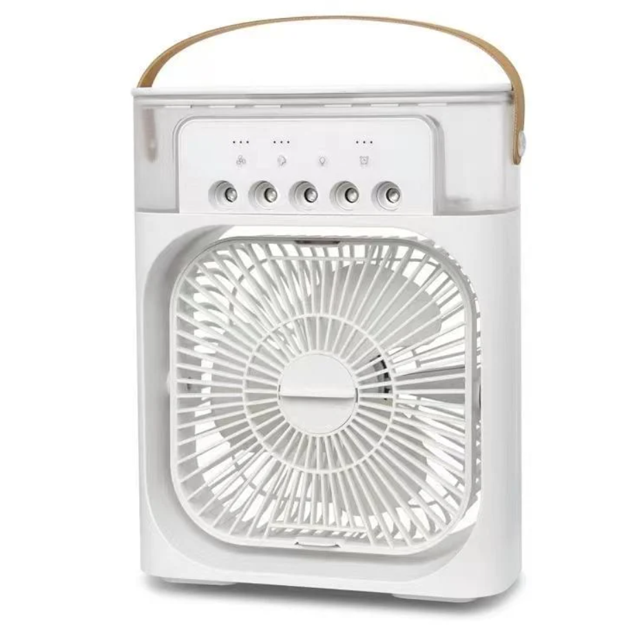 Кондиционер настольный Fan с LED подсветкой USB с увлажнением Белый (AC9418)