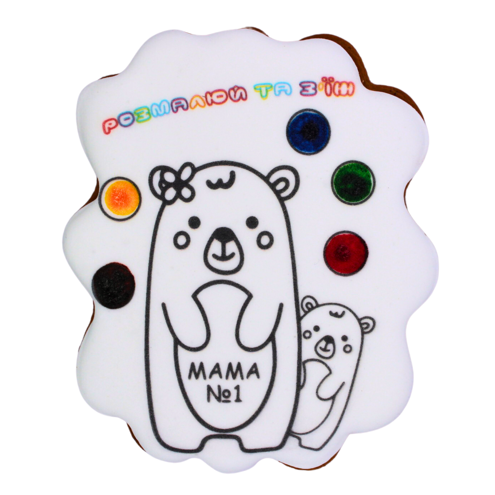 Пряник-раскраска Крафт Печиво День Матери Мишки 85 г