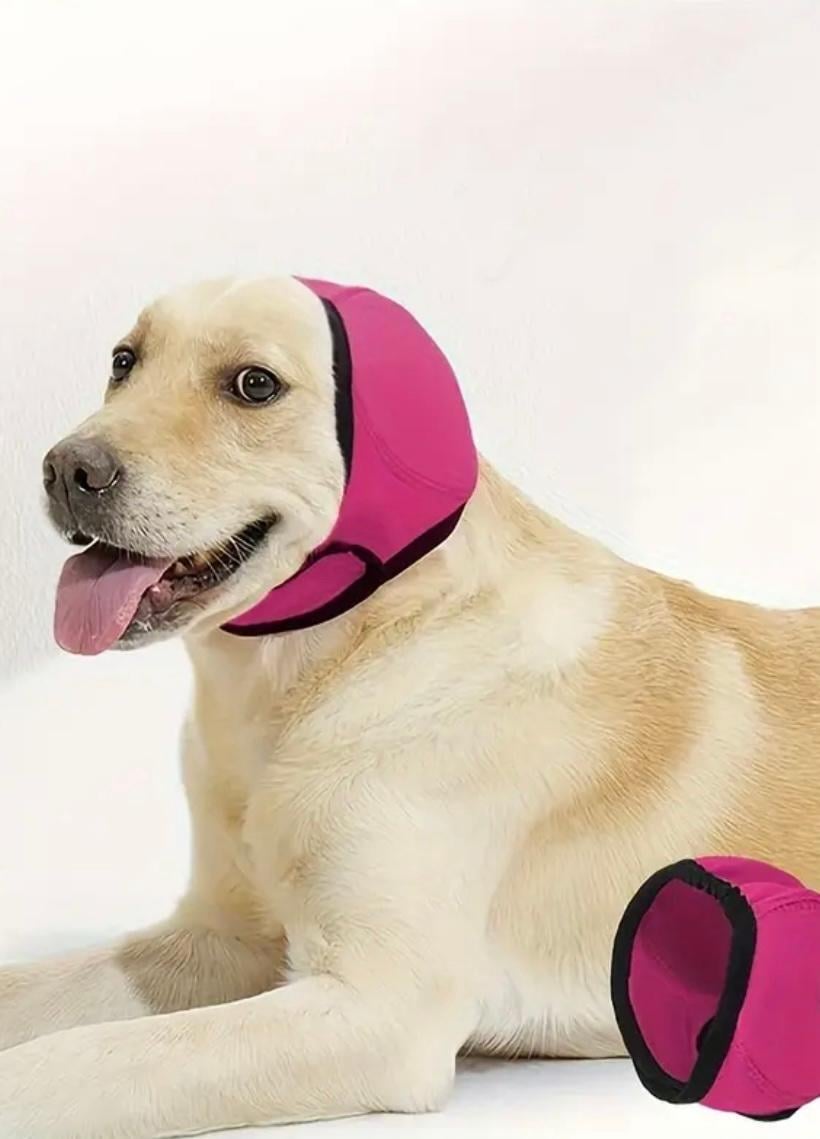 Наушники для собак от шума/взрывов/воды M Pink (29851129) - фото 4