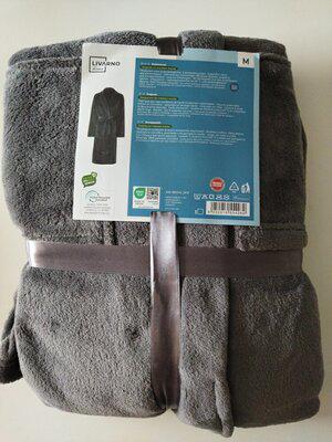 Халат махровый Livarno home унисекс M Серый