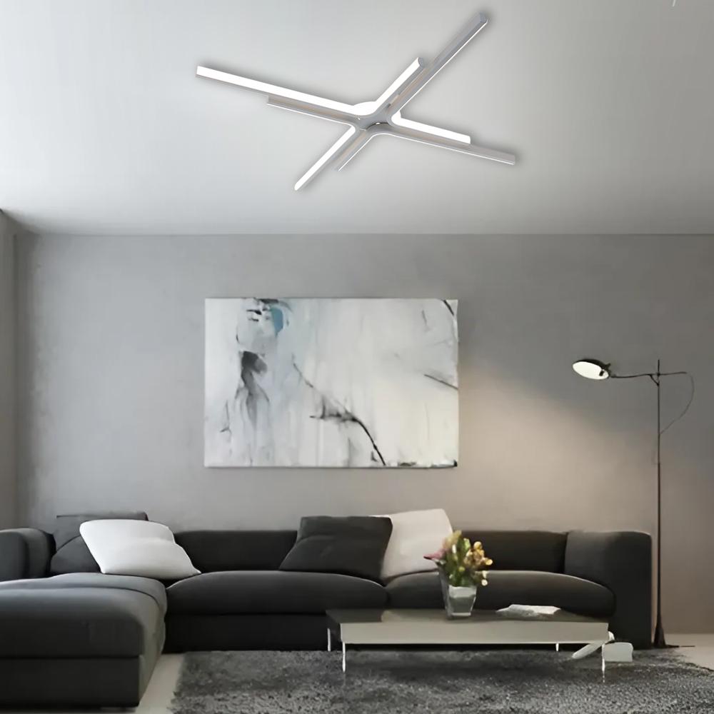 Люстра світлодіодна керована ESLLSE ESTA 70 Вт 4L 770x60 мм Білий (141-10587-01) - фото 5