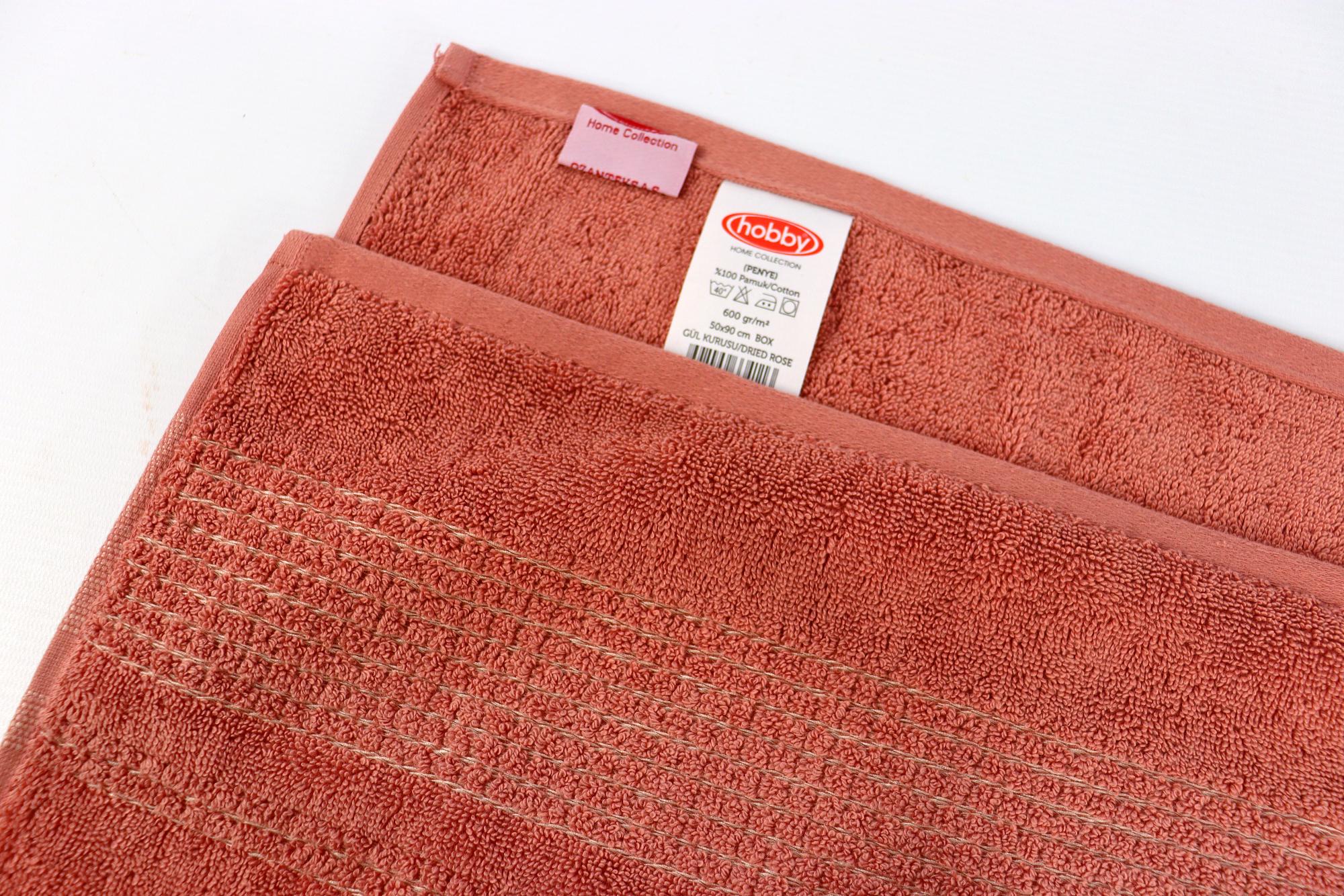 Полотенце Box 600 г/м2 50х90 см Пудровый - фото 4