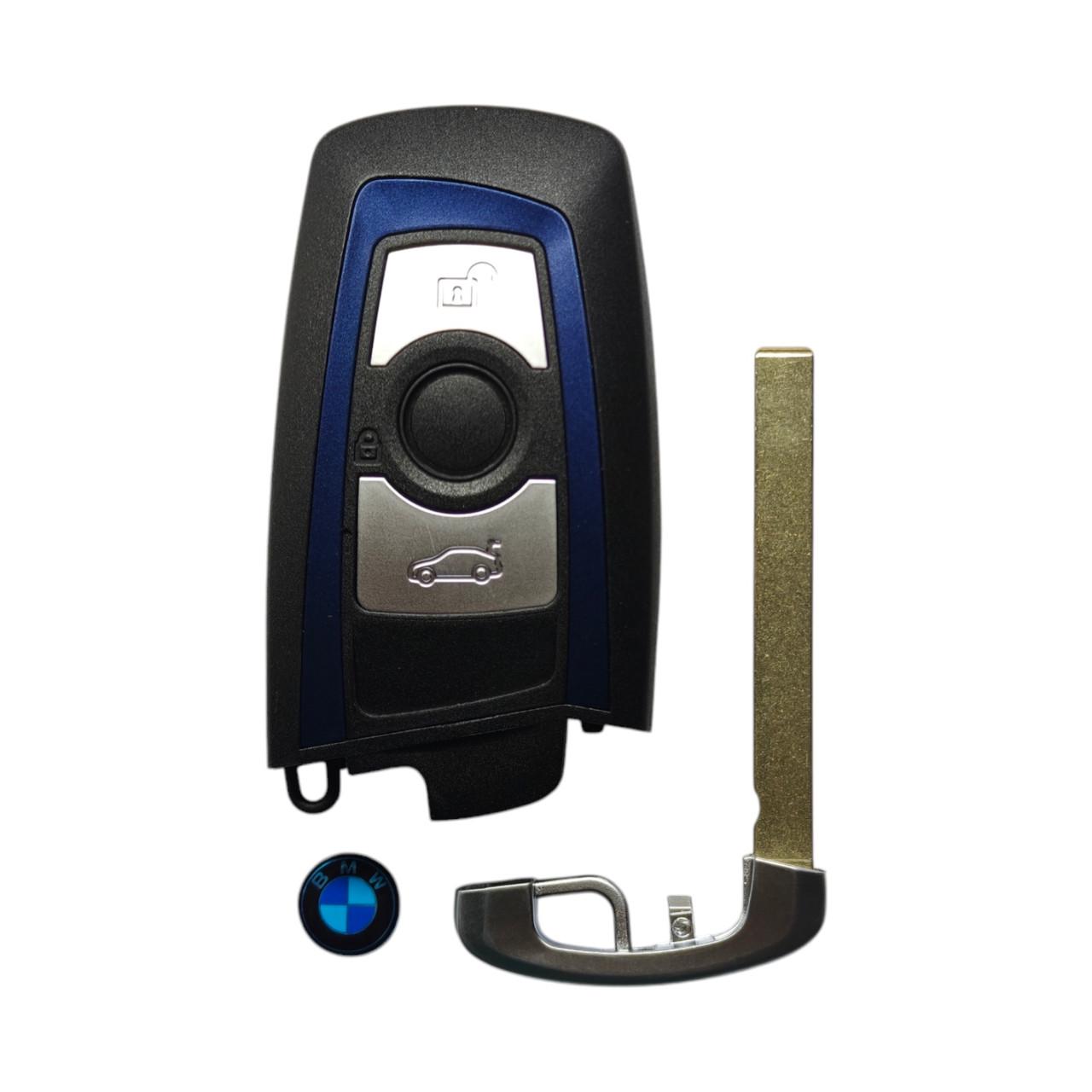 Корпус ключа BMW на 3 кнопки 3/5/7 Синий (2407024866) Корпус ключа BMW на 3 кнопки 3/5/7 Синий (2407024866)