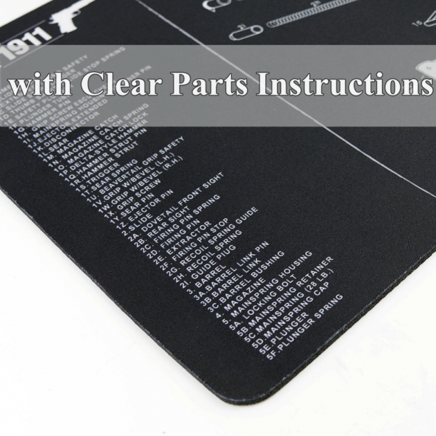 Коврик Clefers Tactical для чистки оружия SPS-Sig P220 с мягкой резины (5002193P) - фото 4 Коврик Clefers Tactical для чистки оружия SPS-Sig P220 с мягкой резины (5002193P) - фото 4