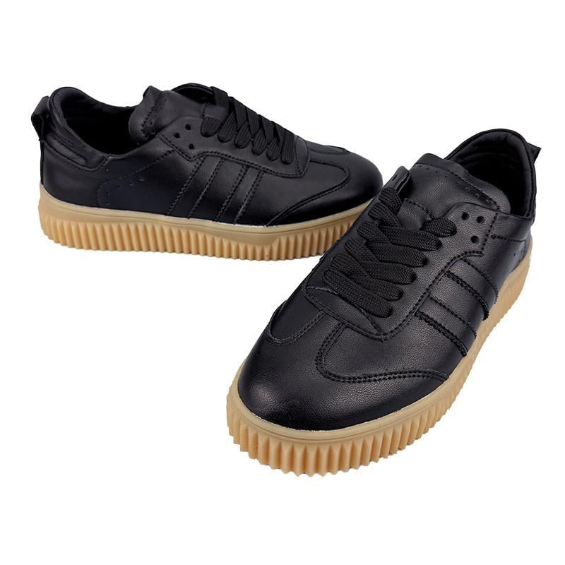 Кеди жіночі шкіряні 7060-6 p. 37 24 см Чорний - фото 2 Кеди жіночі шкіряні 7060-6 p. 37 24 см Чорний - фото 2