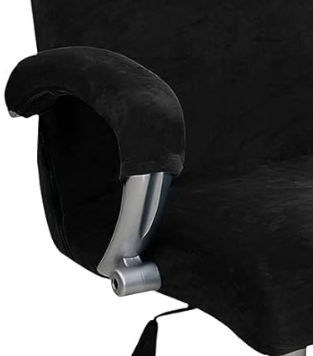 Чехлы на подлокотники для офисного кресла Slavich Велюр 2 шт. 10х45 см Черный (24210092)
