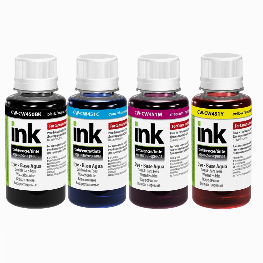 Комплект чорнила ColorWay для Canon PGI-450/CLI-451 4x100 мл (CW-CW450/CW451SET01)