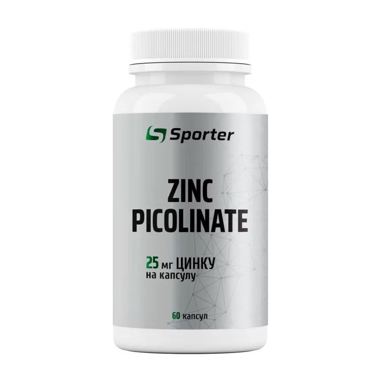 Цинк пиколинат Sporter Zinc Picolinate 25 мг 60 капс.