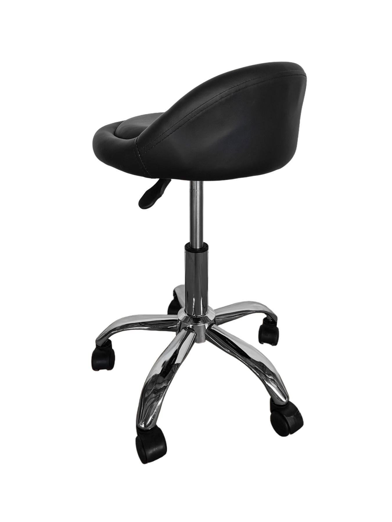 Табурет на колесах со спинкой круглый Черный (368130) - фото 5 Табурет на колесах со спинкой круглый Черный (368130) - фото 5