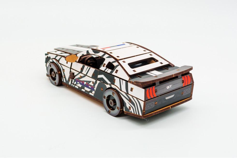 Пазл 3D із дерева механічний PuzzleOK Ford Mustang GT 162 деталі Білий - фото 5 Пазл 3D із дерева механічний PuzzleOK Ford Mustang GT 162 деталі Білий - фото 5
