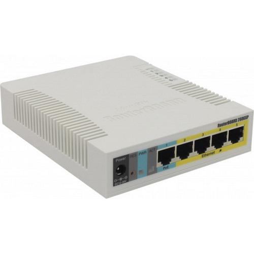 Коммутатор Mikrotik RB260GSP 5-port Gigabit smart SFP SwOS PSU пластиковый Белый (564855) - фото 2