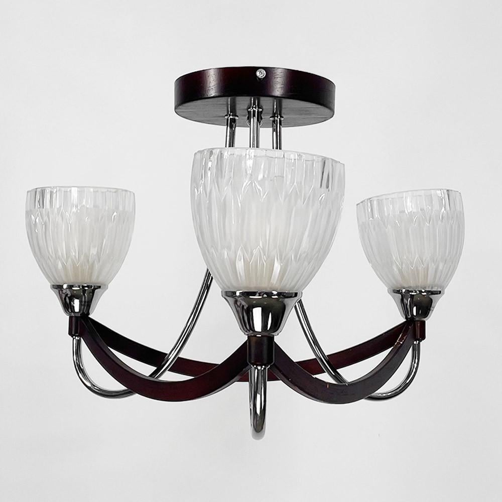 Люстра на 3 плафона Черный (007/3)