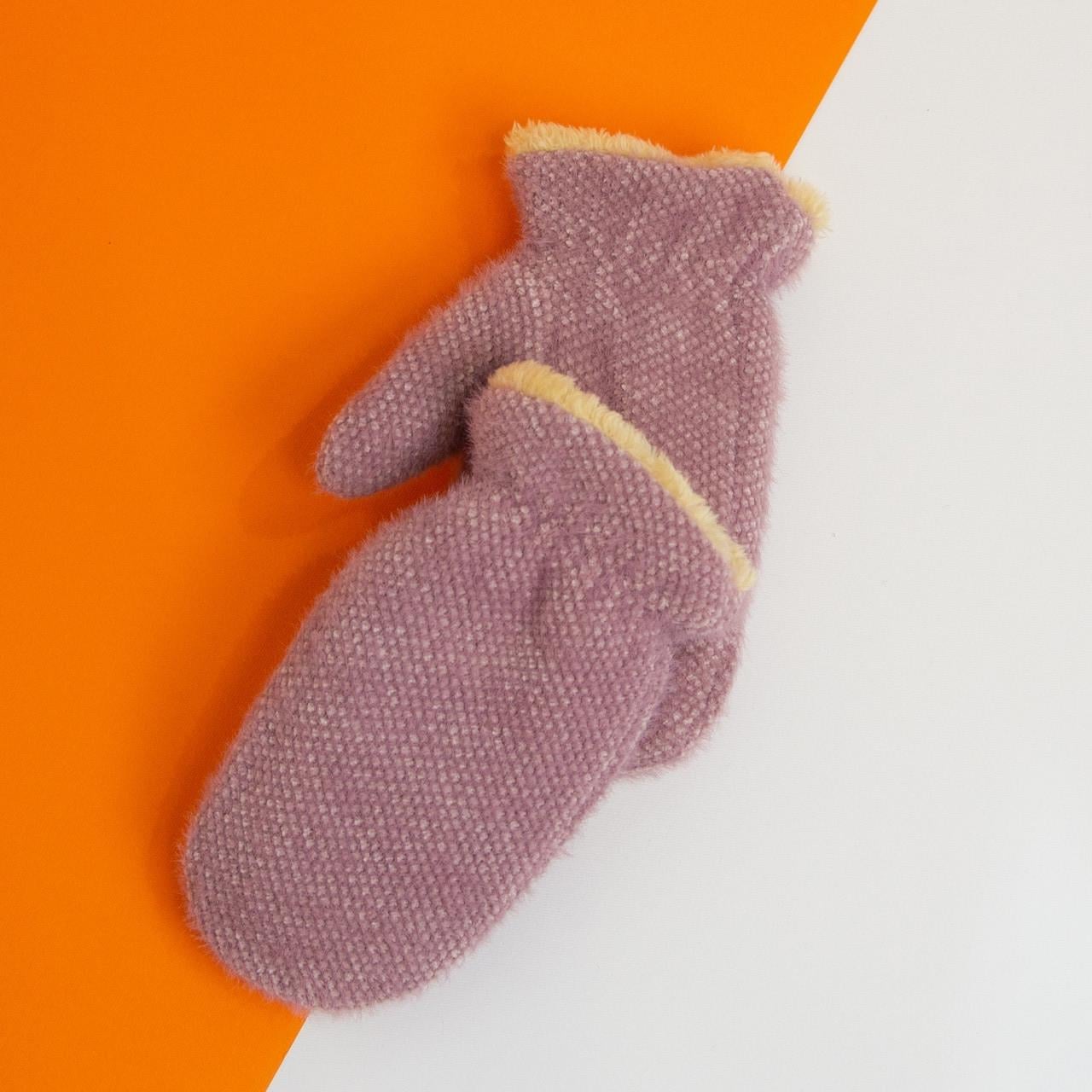 Варежки подростковые от 12 лет зимние 20-1-66 Розово-коричневый (DR010144)