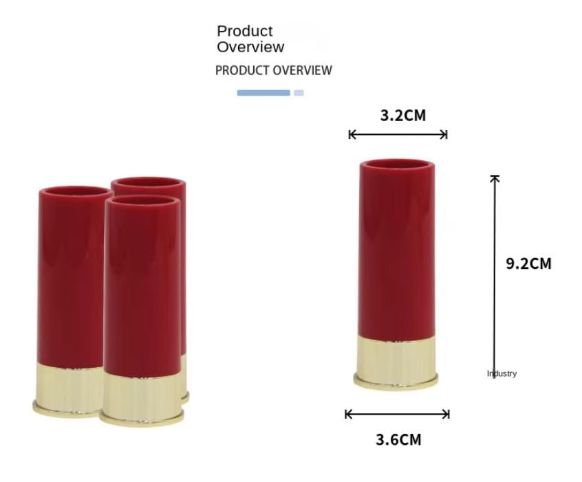 Набор стопок в виде патронов 12 калибра 40 мл (29416998) - фото 3 Набор стопок в виде патронов 12 калибра 40 мл (29416998) - фото 3
