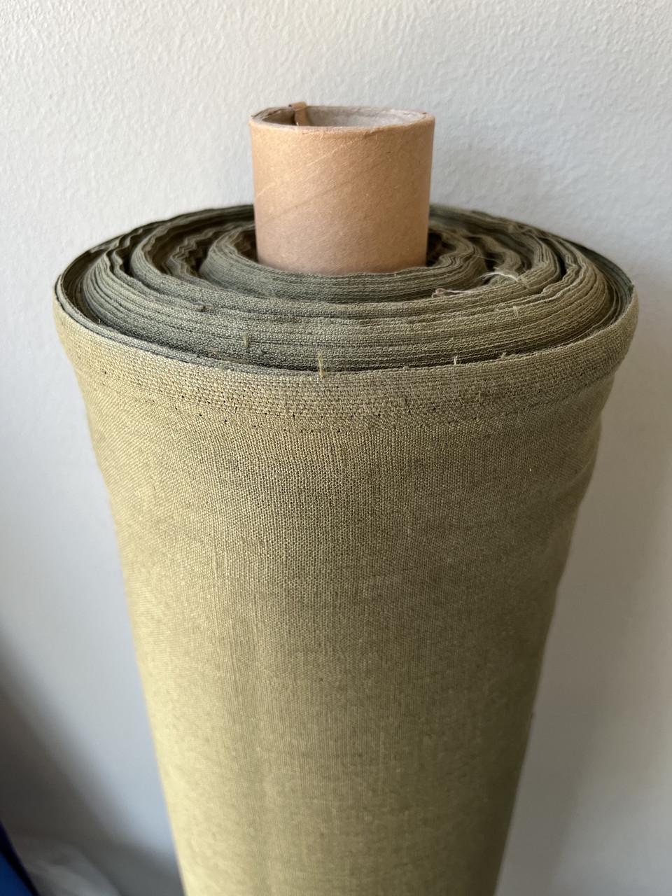 Тканина Linen Plus костюмна 100% льон Оливковий 1524 - фото 7