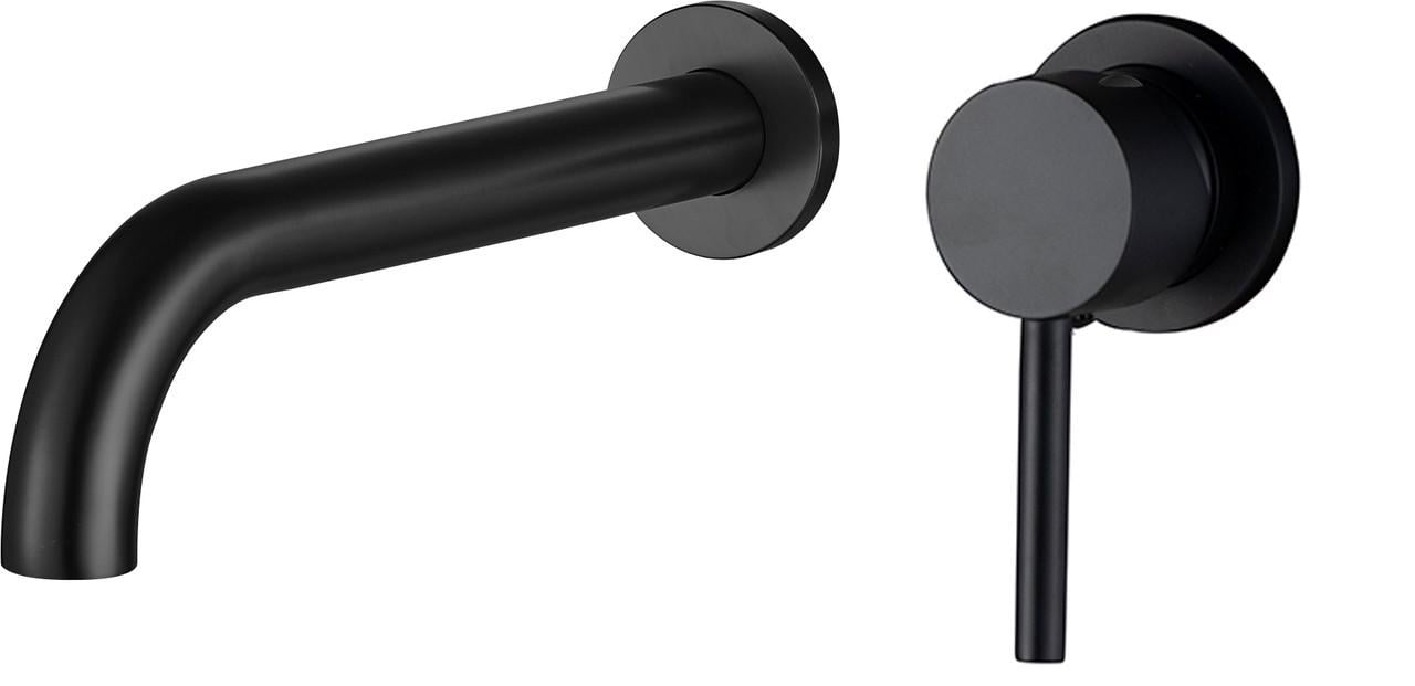 Смеситель для раковины скрытого монтажа VBI MILANO LONG Black (2958591547)