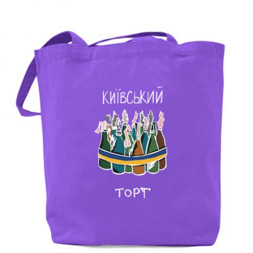Шопер Киевский торт 41х37 см Фиолетовый (15536132-15-192390)