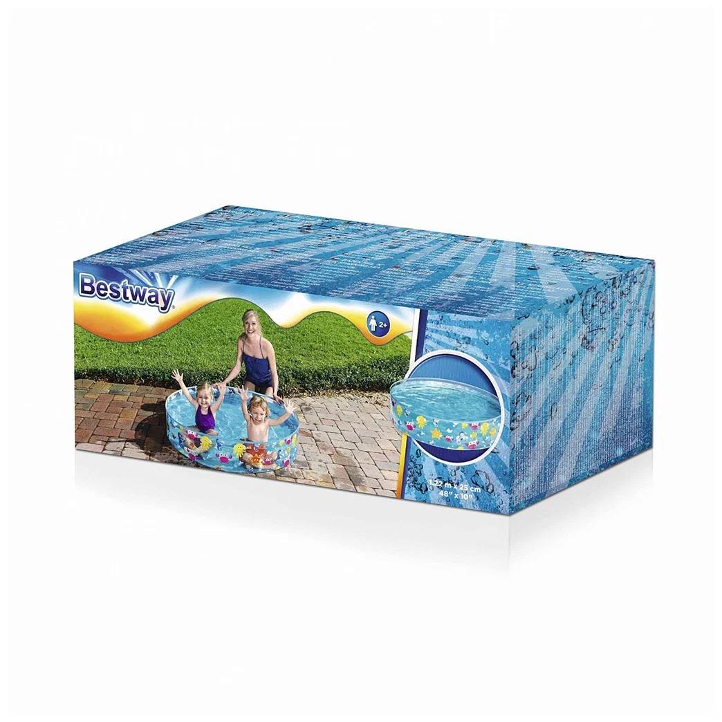 Басейн каркасний дитячий Bestway 55028 круглий від 2-х років 122х25 см (9193302) - фото 2 Басейн каркасний дитячий Bestway 55028 круглий від 2-х років 122х25 см (9193302) - фото 2