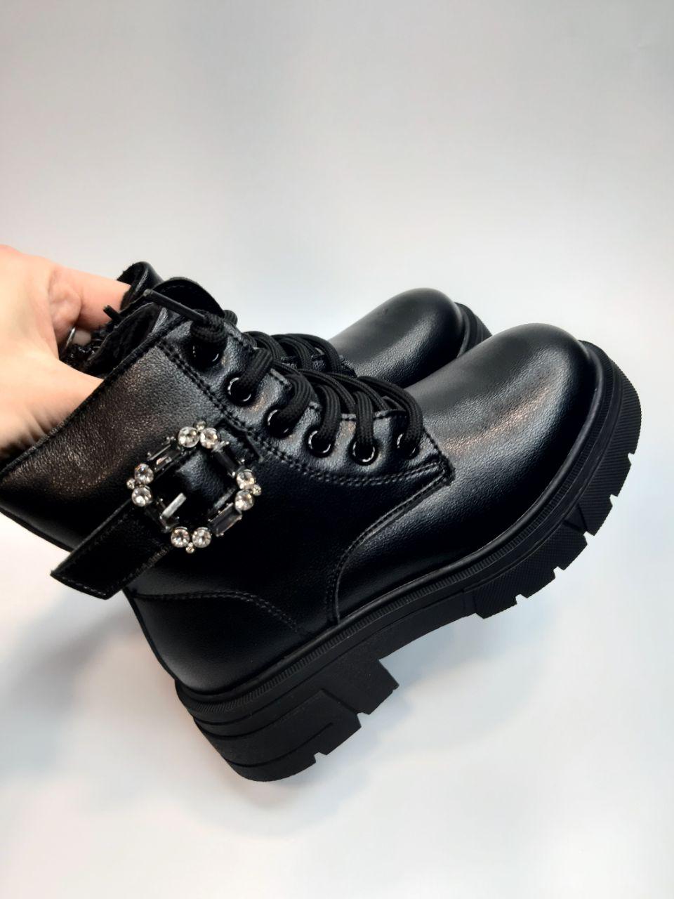 Ботинки зимние Apawwa для девочки р. 32 20 см Черный (5035 black) - фото 5 Ботинки зимние Apawwa для девочки р. 32 20 см Черный (5035 black) - фото 5