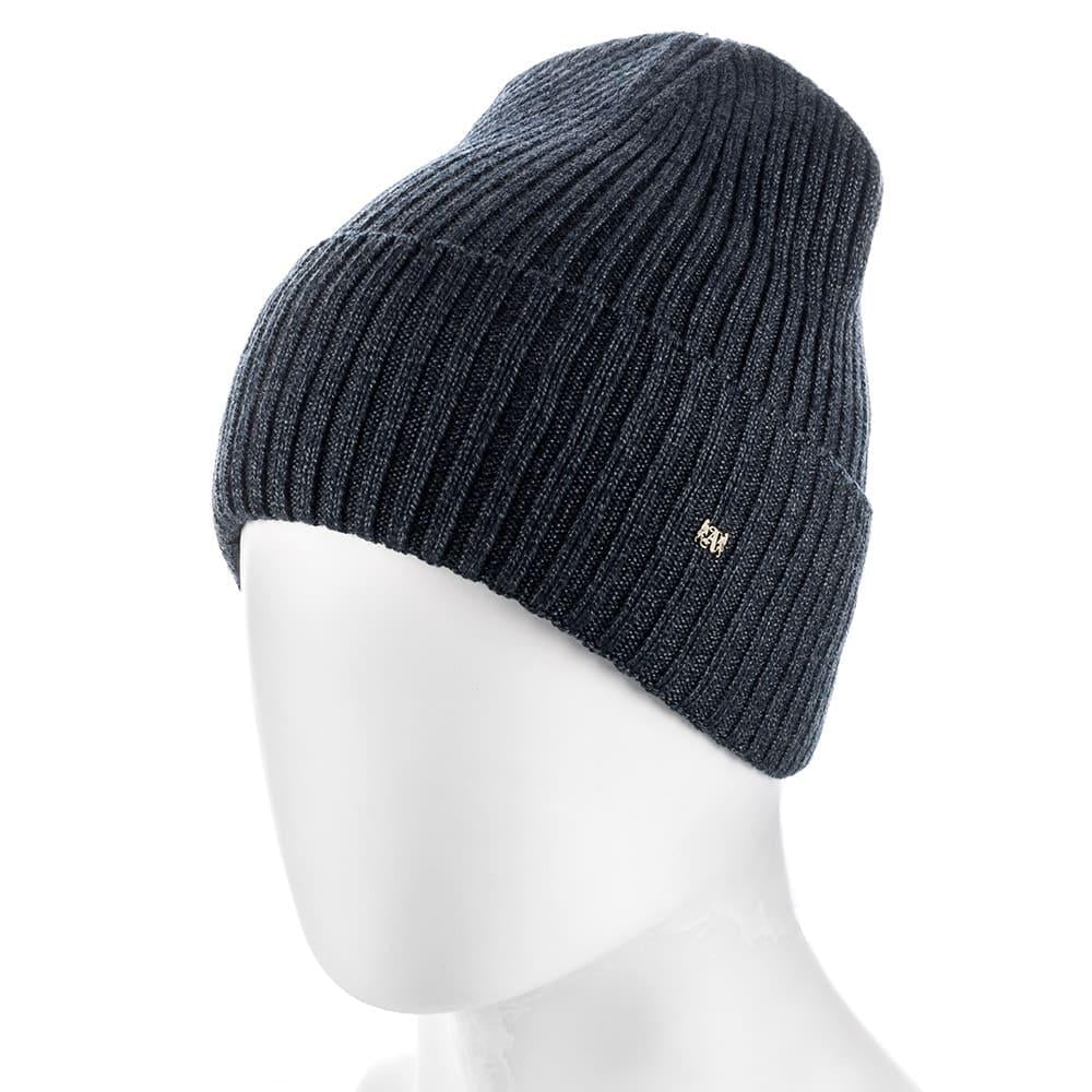 Шапка мужская Actrics MH787 с манжетом на флисовой подкладке Синий/Мулине