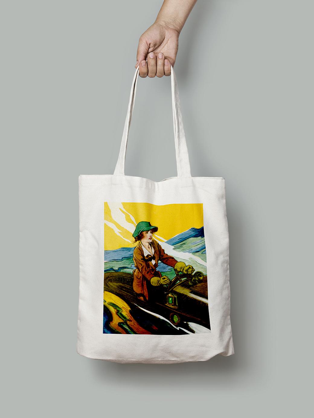 Эко-сумка Девушка за рулем шопер (FA08042_Bag) Эко-сумка Девушка за рулем шопер (FA08042_Bag)