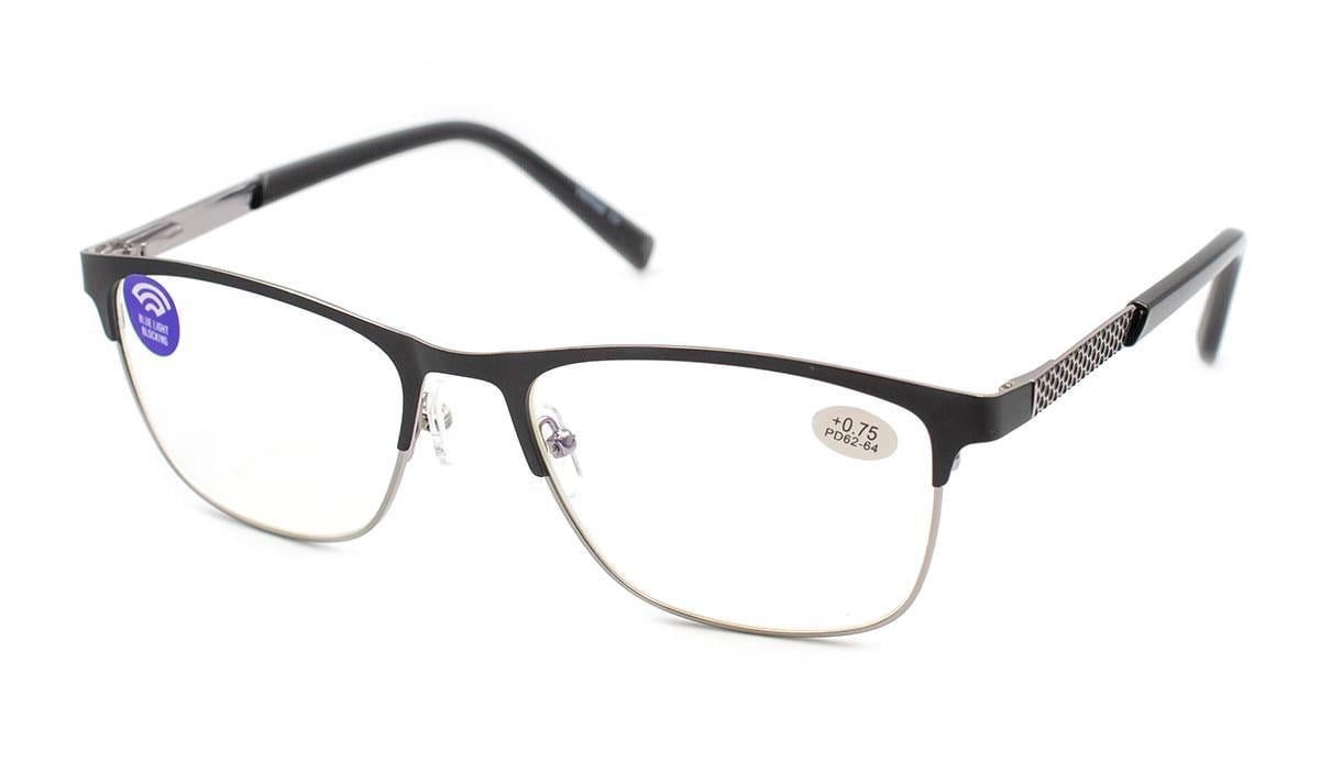 Окуляри для зору в металевій оправі Verse 23106-C1 Blue Blocker -2,50 (231251314)