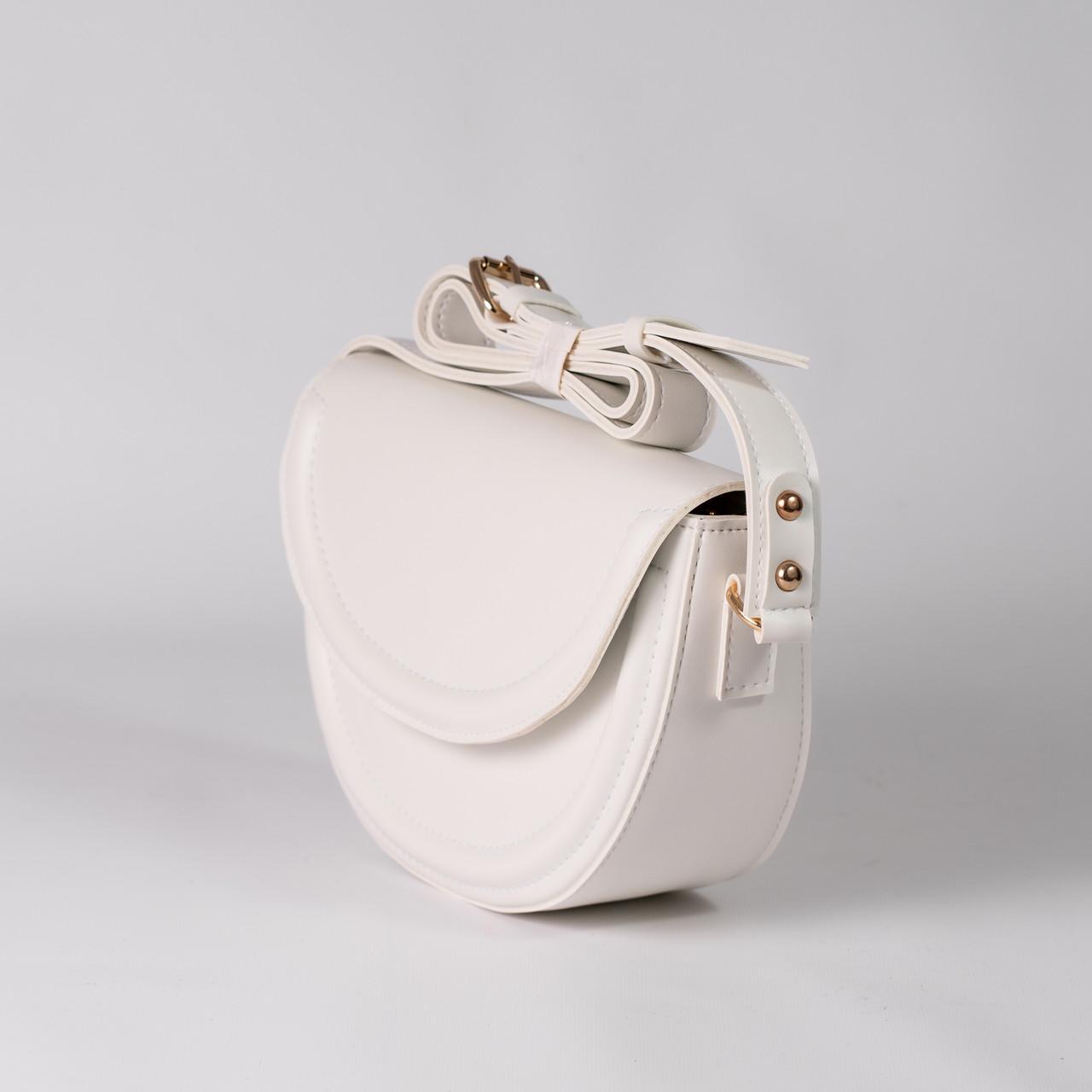 Сумка женская седло XENIA № 16-24 Белый - фото 2 Сумка женская седло XENIA № 16-24 Белый - фото 2