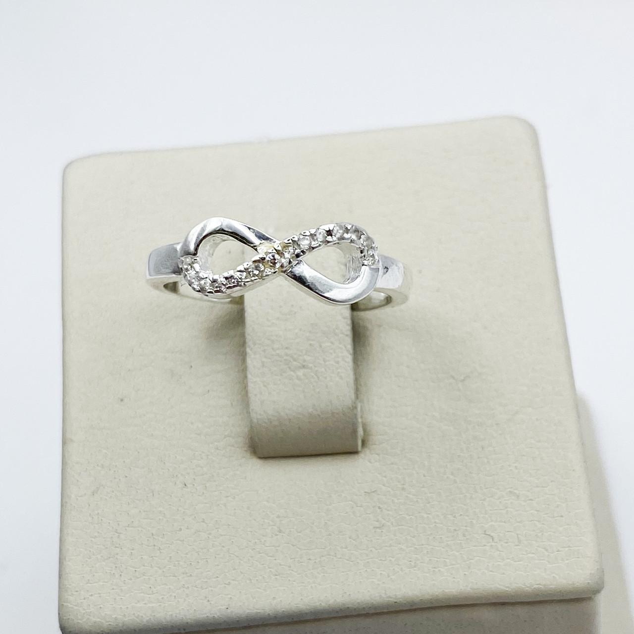 Кольцо серебряное Бесконечность с кубическим цирконием р. 17,5 2,26 г (2024523820)