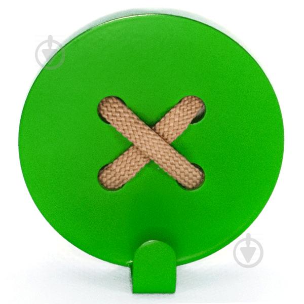 Вешалка настенная Крючок Glozis Button Green H-026 8 х 8 см