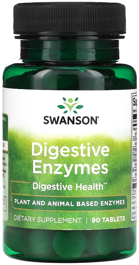 Добавка натуральная Пищеварительные ферменты Swanson Digestive Enzymes 90 таблеток