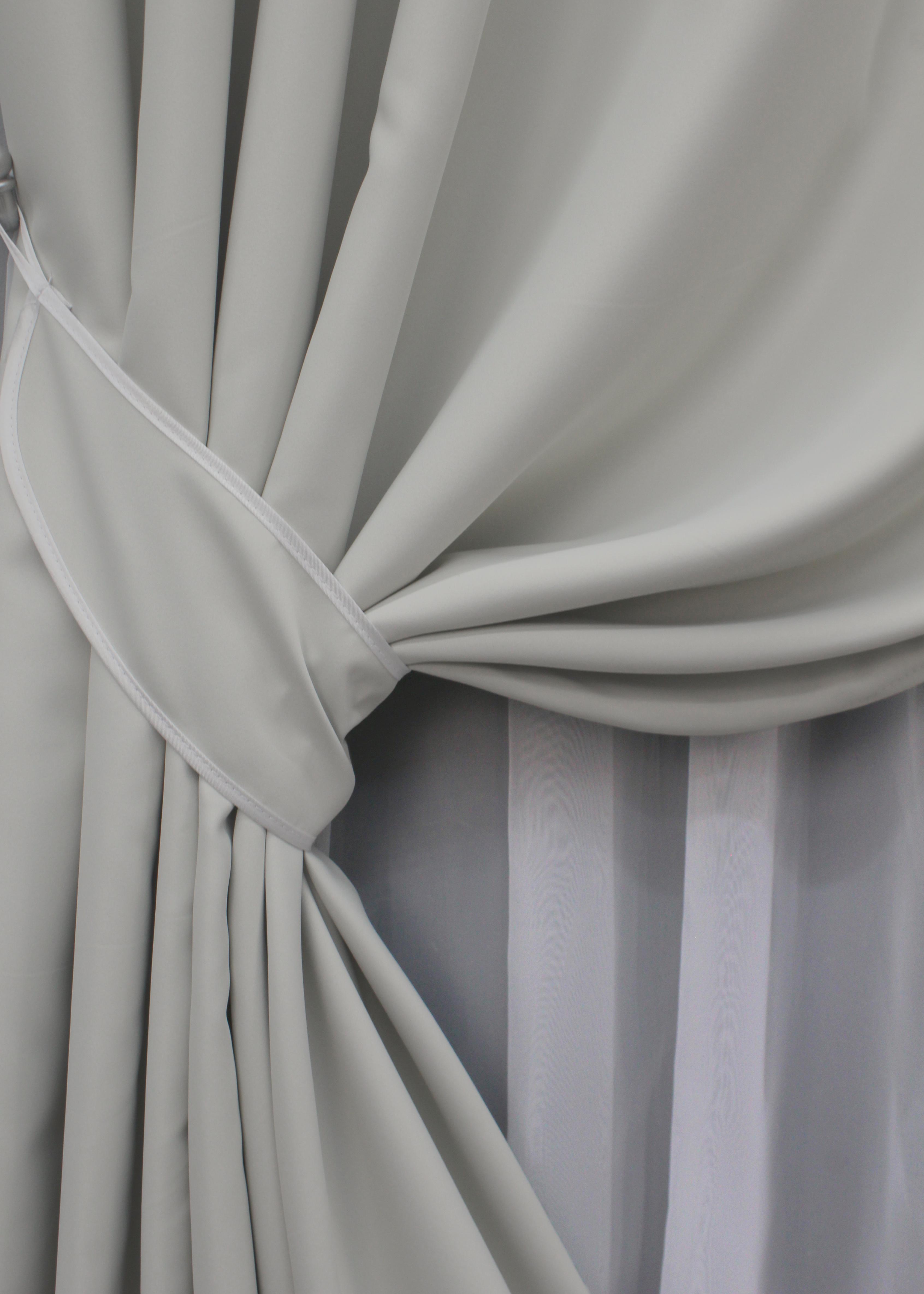 Комплект готовых штор VR-Textil Блэкаут Midnight №1670 100х290 см 2 шт. Светло-серый (31-760) - фото 4 Комплект готовых штор VR-Textil Блэкаут Midnight №1670 100х290 см 2 шт. Светло-серый (31-760) - фото 4