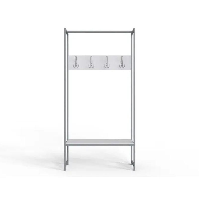 Вешалка модульная напольная Ferrum-decor Трелис 12 ДСП 16 мм 180x90x38 см Серый/Белый (FRD-104319)